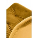 Стул HALMAR K519 горчичный/черный, поворотный